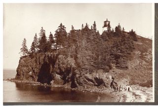 Group near Rocky Cliff