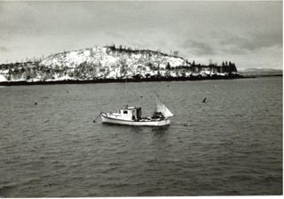 Bar Harbor Lobster Boat, Winter