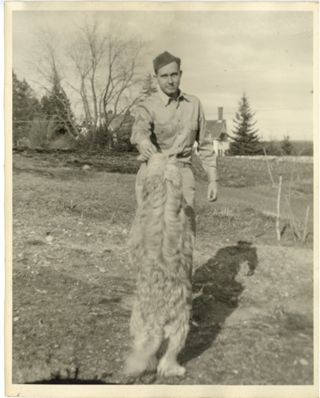 8x10 photo of Stuart Smith and dog