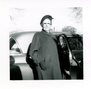 Woman near Car