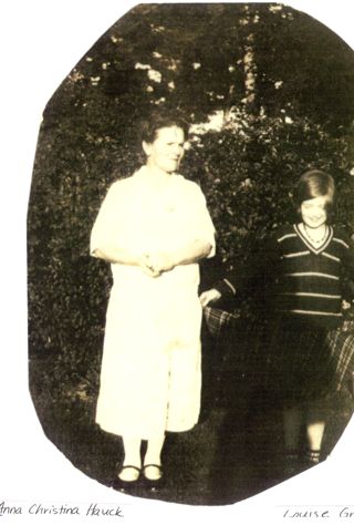 Anna Christina Hauck and Louise Grindle