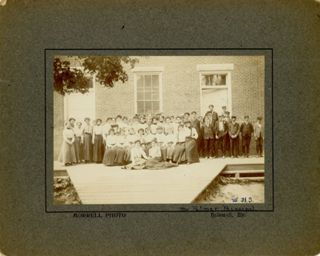 W.H.S. Group of high school students