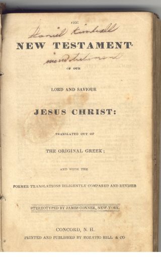 The New Testament...