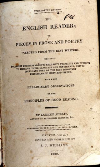 English Reader; or Pieces in Prose and Poetry.