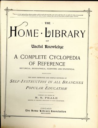 The Home Library of Useful Knowledge.