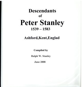 Descendants of Peter Stanley 1539.15.83, Ashford, Dent, England