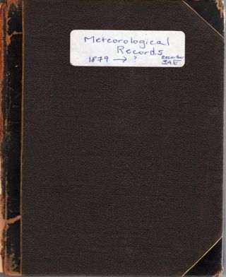 Meteoorlogical Records | 1879 .> ? | Recorder | S.A.E.