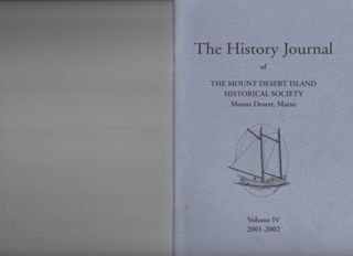 The History Journal of the Mount Desert Island Historical Society