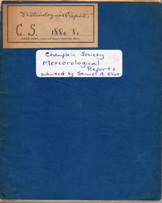 Meteorological Report. C. S. 1880 '81