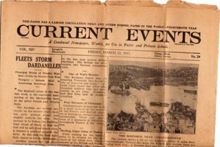 March 1915 Current Events student newspaper