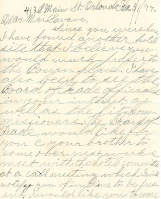 Letters From Ms McKee to F L Savage