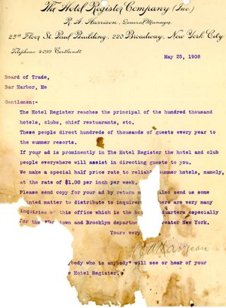 Advertising letter