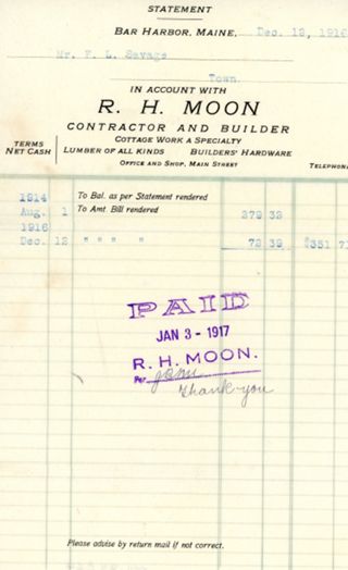 Statement of Account