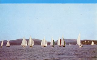 Sailboats Near Northeast Harbor, ME
