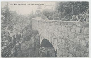 The "Arch" on Sea Cliff Drive, Seal Harbor, Maine