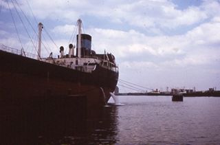 Tanker at port