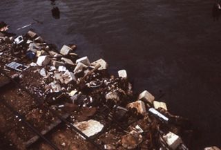 Trash on the beach