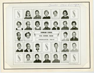 Dunham School Kindergarten 1966.67