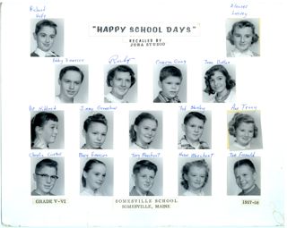 Somesville School, Grades 5.6, 1957.58