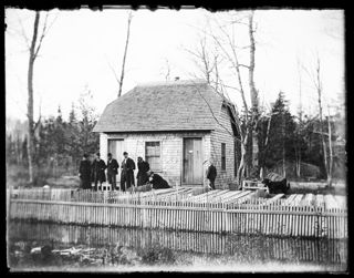 Three couples and a man at "Spawning House"