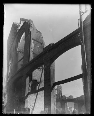 Ruins after a Boston fire