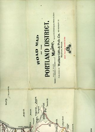 Road Map of the Portland District, Maine