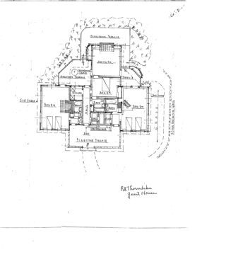 A set of digital images of the architectural drawings of R.A. Thorndike House (Robert Patterson), Bar Harbor, Maine