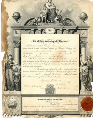 Masons Certificate