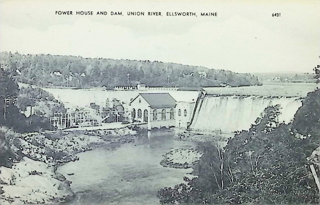 Power House and Dam, Union River, Ellsworth, ME