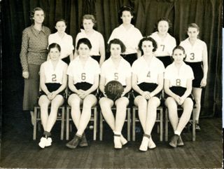 Pemetic girls basketball team, 1936