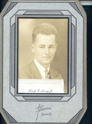 Seavey, Frank, Pemetic HS graduation photo
