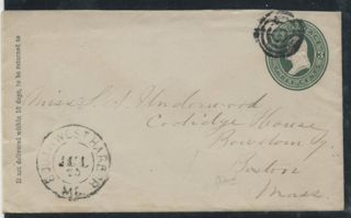 Stamped envelope sent from Southwest Harbor