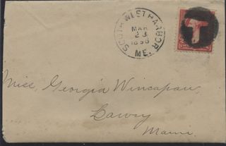 Envelope sent from Southwest Harbor c.1896