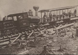 Green Mountain railway train 1880-1891, Bar Harbor, Maine