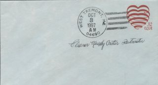 Envelope sent from West Tremont post Office, 1997