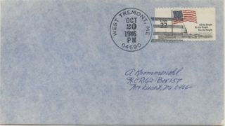 Envelope sent from West Tremont post Office, 1986