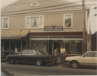 Photo of Southwest Harbor Post Office on Main St. c. 1980