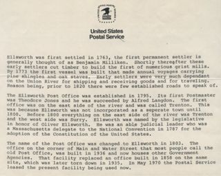 Article re:Ellsworth post office history