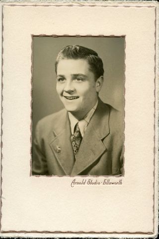 Sawyer, Ralph, Pemetic HS senior photo, 1949