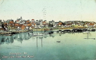 Stonington, ME. Deer Isle from the water