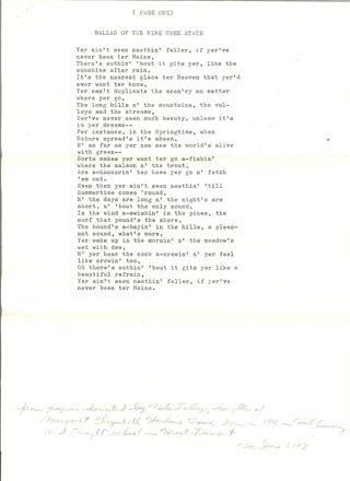 Poem by Daniel Somes Smith
