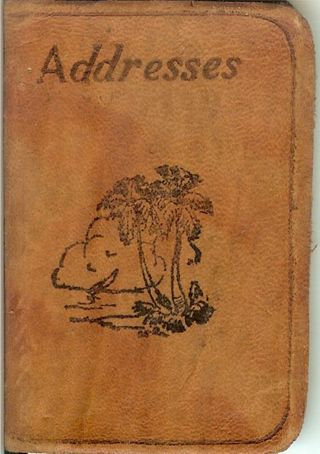 Elizabeth Harkins' address book, c. 1943
