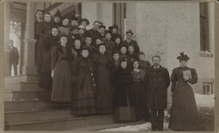 Eastern Maine Conference Seminary, Bucksport, group of people formally dressed