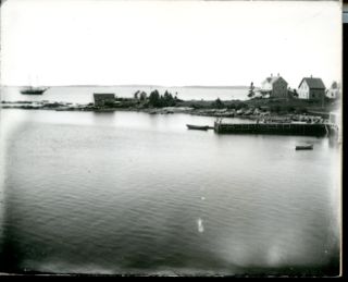 Tryhouse point,with schooner in background, Freeman Gott house