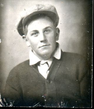 Moore, Harvey, young man with cap