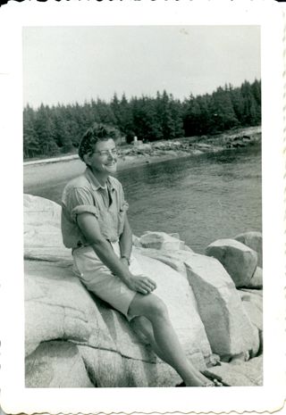 Mayo, Eleanor, at ForeShore Beach, Gott's island.