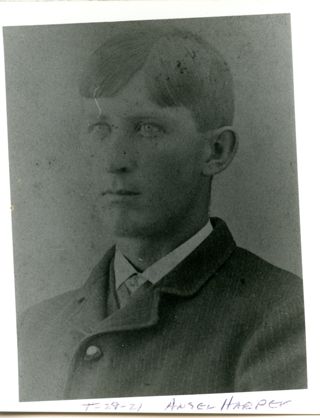 Harper, Ansel L., young man, formal photo.