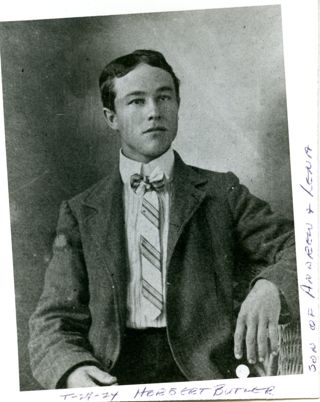 Butler, Herbert, young man, formal photo