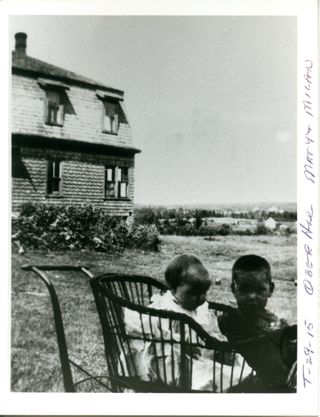 Ober, Mary & Milan at home at Center, Tremont