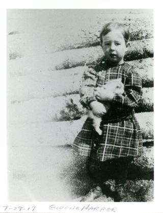 Harper, Eugene Archel, young boy holding cat